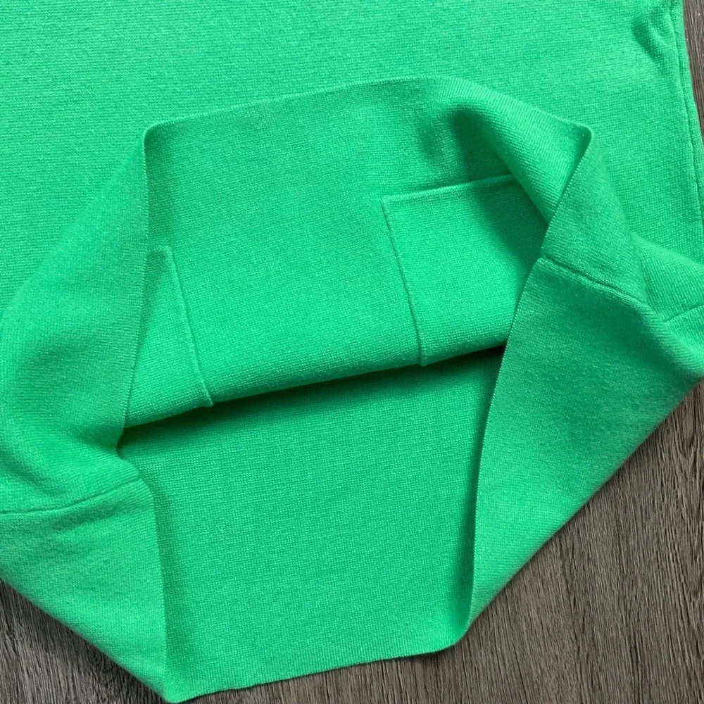 Banana Republic Sweater Womens XS Kelly Green Milano Stitch‎ Short Sleeve Preppy